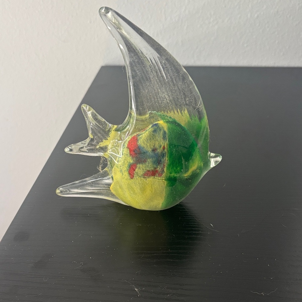 Colorful Glass Fish Figurine